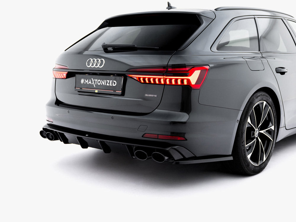 Rear Valance + Exhaust Ends Imitation compatible with Audi A6 Sedan / Avant C8 / C8 Facelift