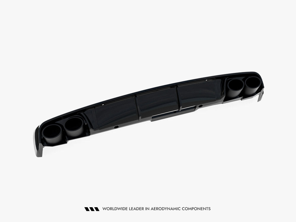 Rear Valance + Exhaust Ends Imitation compatible with Audi A6 Sedan / Avant C8 / C8 Facelift