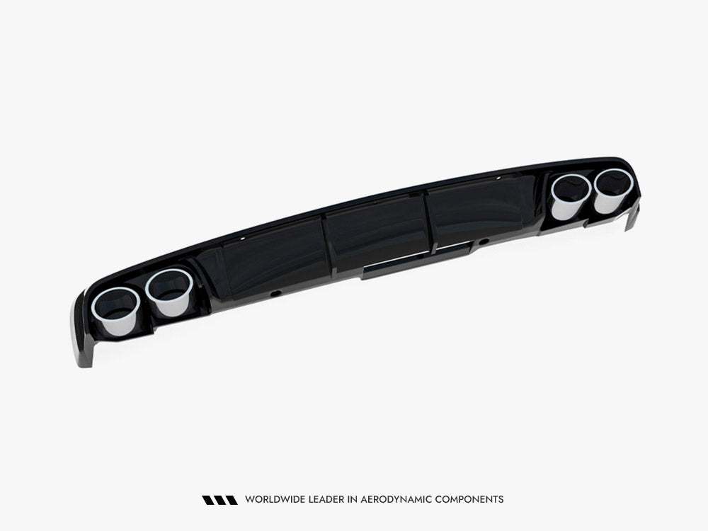 Rear Valance + Exhaust Ends Imitation compatible with Audi A6 Sedan / Avant C8 / C8 Facelift