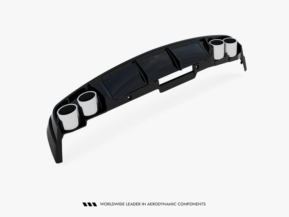 Rear Valance + Exhaust Ends Imitation compatible with Audi A6 Sedan / Avant C8 / C8 Facelift
