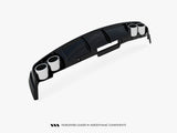 Rear Valance + Exhaust Ends Imitation compatible with Audi A6 Sedan / Avant C8 / C8 Facelift