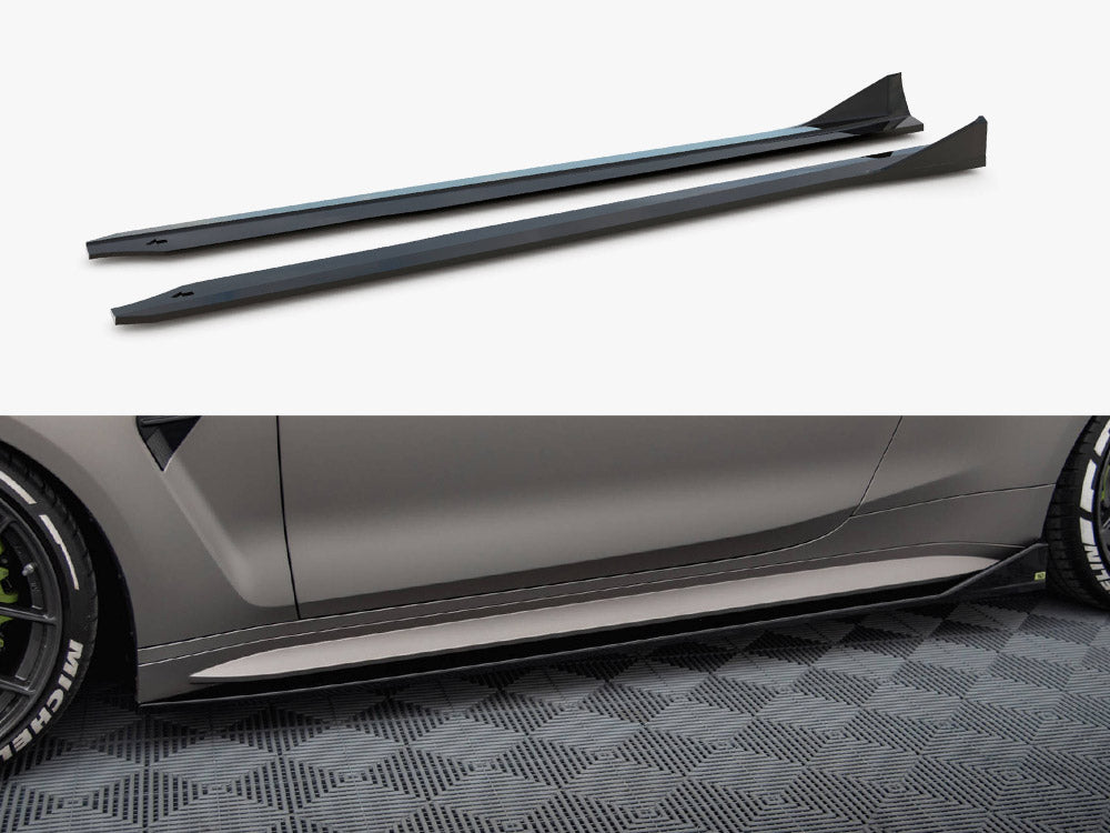 Side Skirt Diffusers V.3 CSL Look compatible with BMW M4 G82 / G82 Facelift