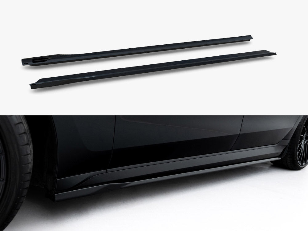 Side Skirt Diffusers V.2 compatible with BMW 740d xDrive M-Pack / 740i xDrive M-Pack G70
