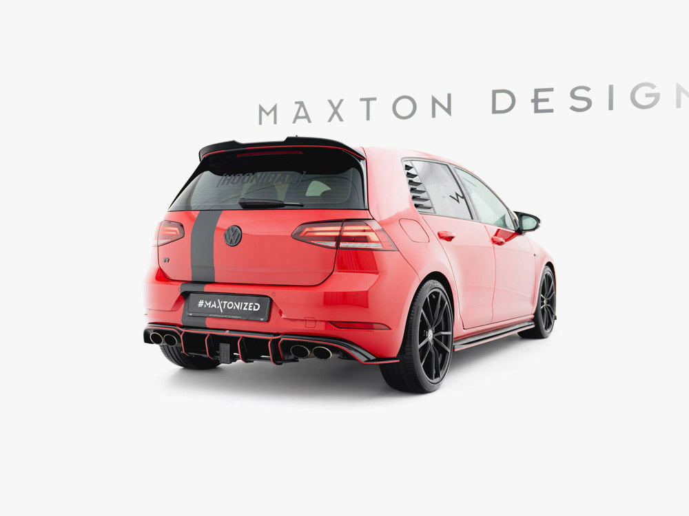 Spoiler CAP V.2 compatible with Volkswagen Golf R / R-Line / GTI / GTD Mk7 / Mk7 Facelift