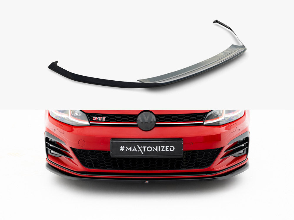 Front Splitter V.4 compatible with Volkswagen Golf GTI / GTD Mk7 Facelift