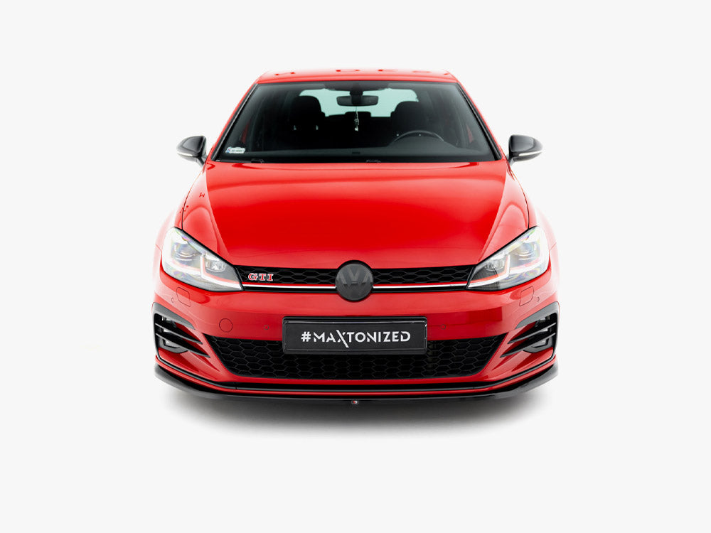 Front Splitter V.4 compatible with Volkswagen Golf GTI / GTD Mk7 Facelift