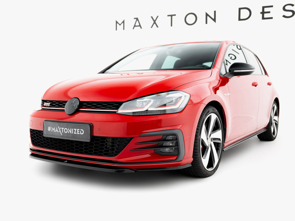 Front Splitter V.5 compatible with Volkswagen Golf GTI / GTD Mk7 Facelift