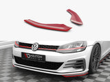 Front Side Splitters compatible with Volkswagen Golf GTI / GTD Mk7 Facelift