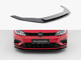 Street PRO Front Splitter compatible with Volkswagen Golf R / R-Line Mk7 Facelift