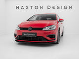 Street PRO Front Splitter compatible with Volkswagen Golf R / R-Line Mk7 Facelift