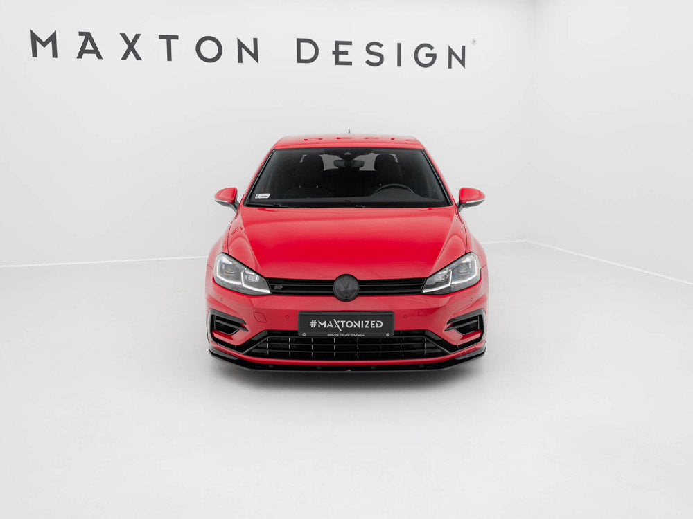 Street PRO Front Splitter compatible with Volkswagen Golf R / R-Line Mk7 Facelift