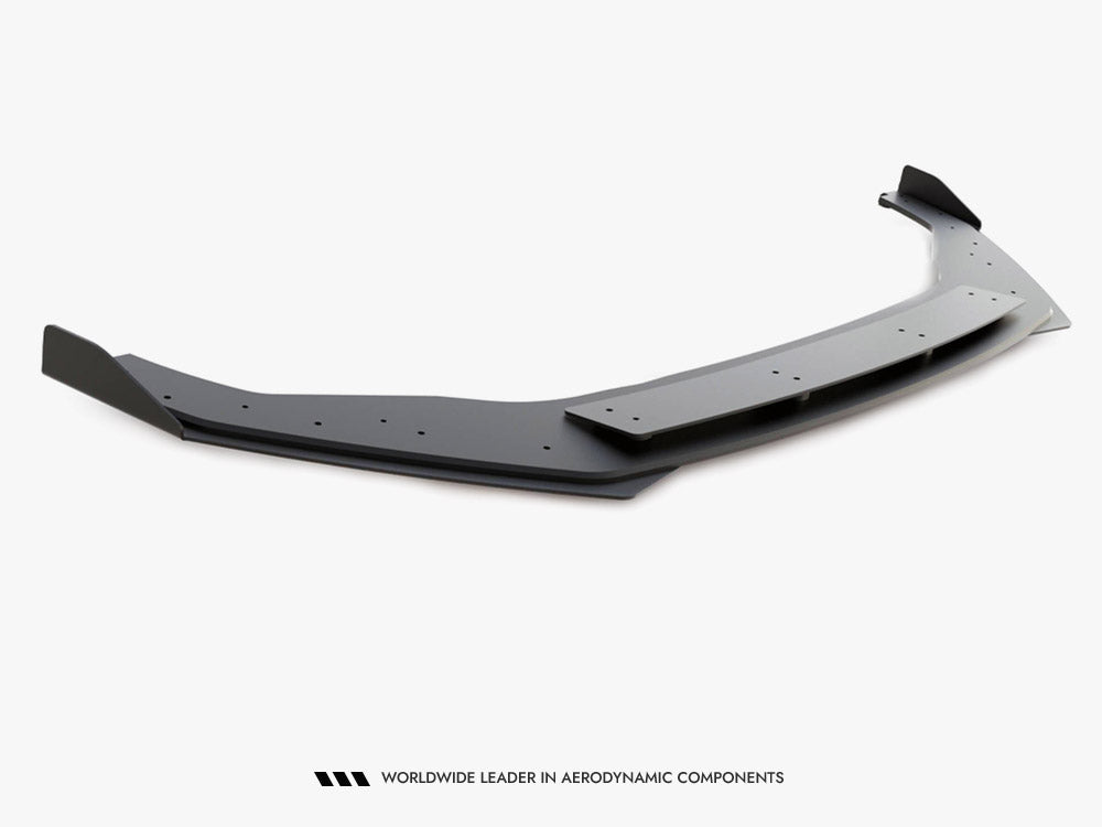 Street PRO Front Splitter + Flaps compatible with Volkswagen Golf R / R-Line Mk7 Facelift