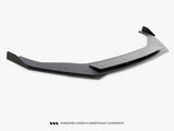 Street PRO Front Splitter + Flaps compatible with Volkswagen Golf R / R-Line Mk7 Facelift