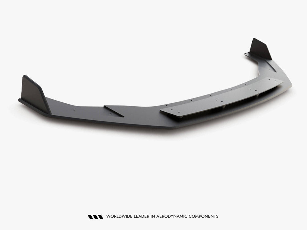 Street PRO Front Splitter V.2 compatible with Volkswagen Golf R / R-Line Mk7 Facelift