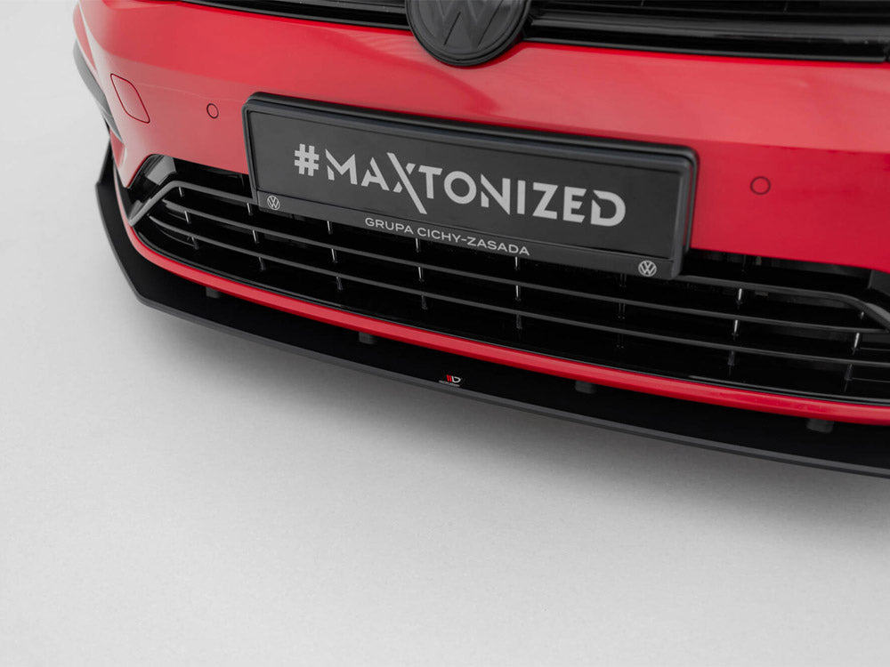 Street PRO Front Splitter V.2 compatible with Volkswagen Golf R / R-Line Mk7 Facelift