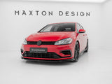 Front Splitter V.9 compatible with Volkswagen Golf R / R-Line Mk7 Facelift