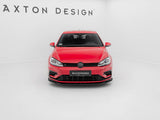 Front Splitter V.9 compatible with Volkswagen Golf R / R-Line Mk7 Facelift