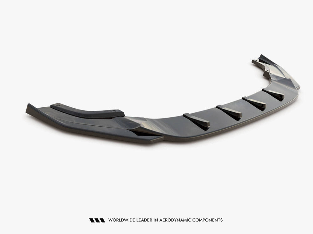 Front Splitter V.9 compatible with Volkswagen Golf R / R-Line Mk7 Facelift