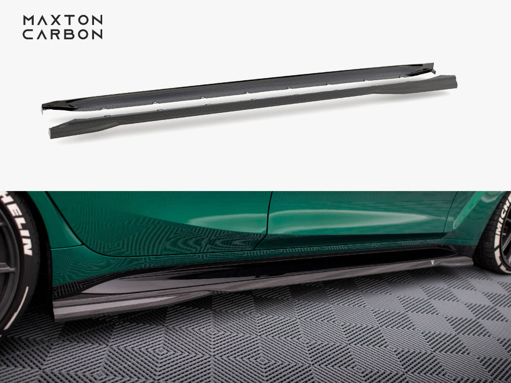 Carbon Fiber Side Skirts compatible with BMW M3 Sedan / Touring G80 / G81