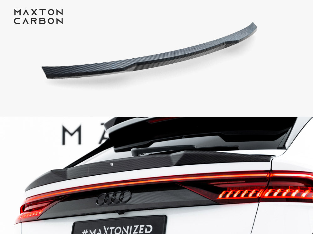Carbon Fiber Tailgate Spoiler (Lower) compatible with Audi RS Q8 / SQ8 / Q8 S Line / Q8 Mk1
