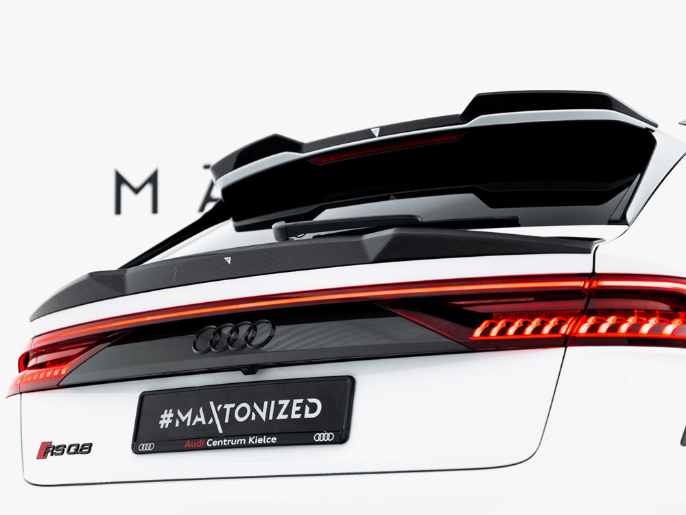 Carbon Fiber Tailgate Spoiler (Lower) compatible with Audi RS Q8 / SQ8 / Q8 S Line / Q8 Mk1