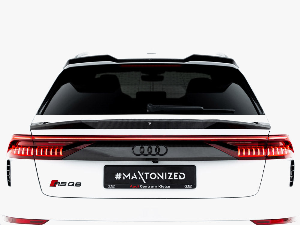 Carbon Fiber Tailgate Spoiler (Lower) compatible with Audi RS Q8 / SQ8 / Q8 S Line / Q8 Mk1