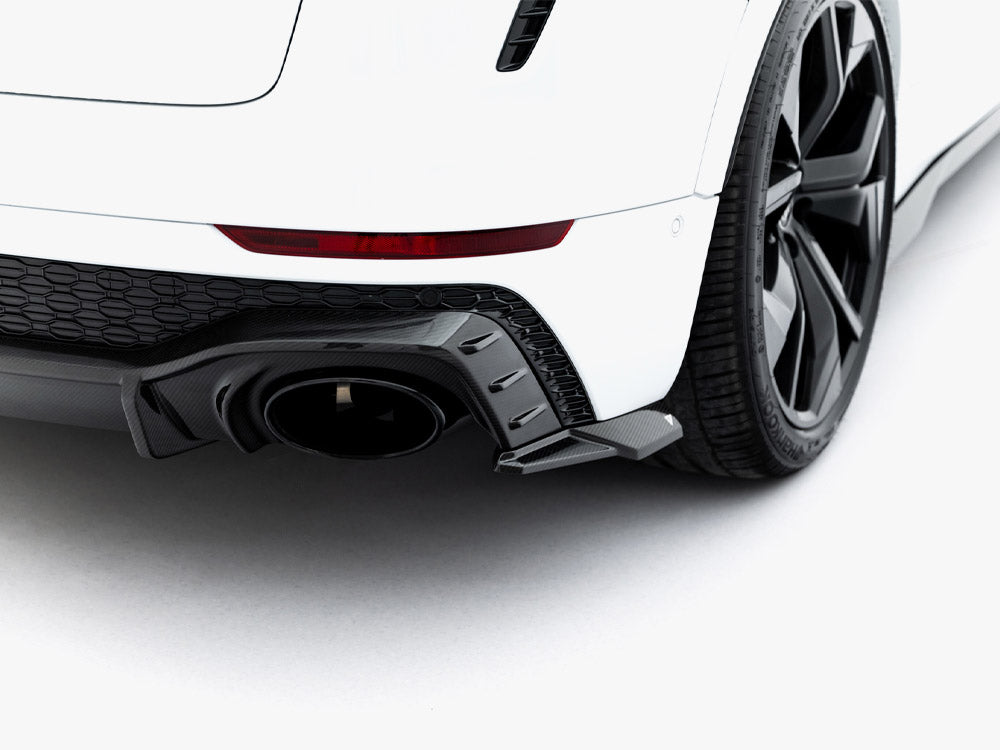 Carbon Fiber Rear Side Splitters compatible with Audi RS Q8 Mk1