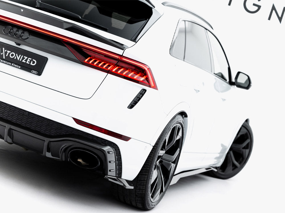 Carbon Fiber Rear Side Splitters compatible with Audi RS Q8 Mk1