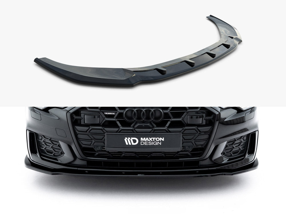Front Splitter V.2 compatible with Audi A6 S Line / S6 C8 / C8 Facelift
