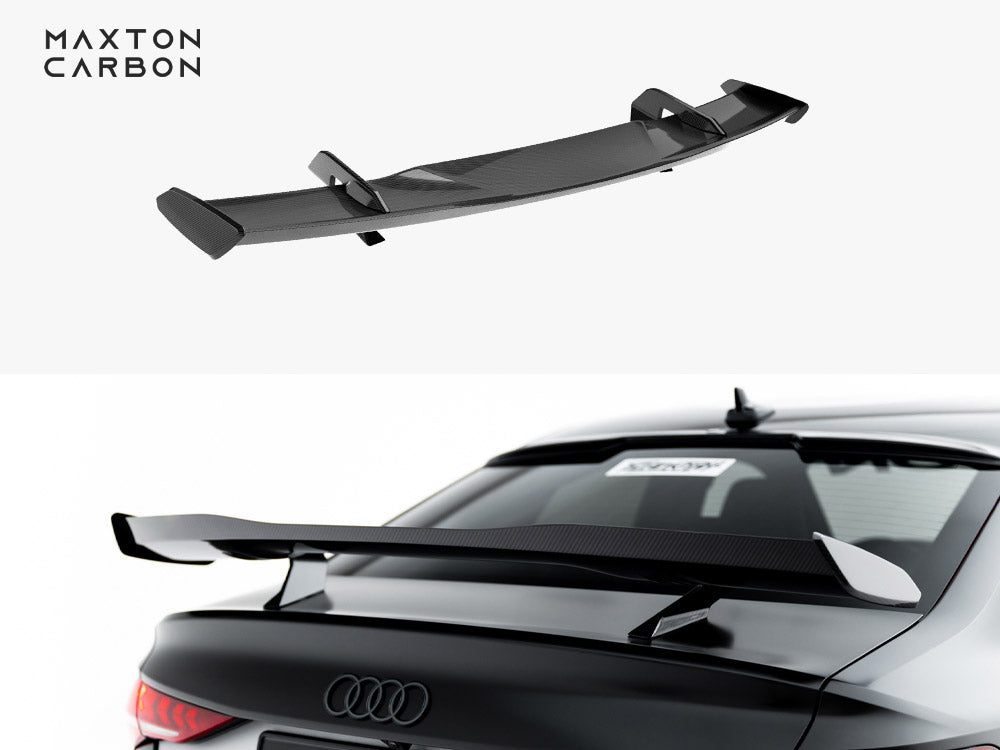 Carbon Spoiler compatible with Audi A3 / A3 S Line / S3 / RS 3 Sedan 8Y / 8Y Facelift