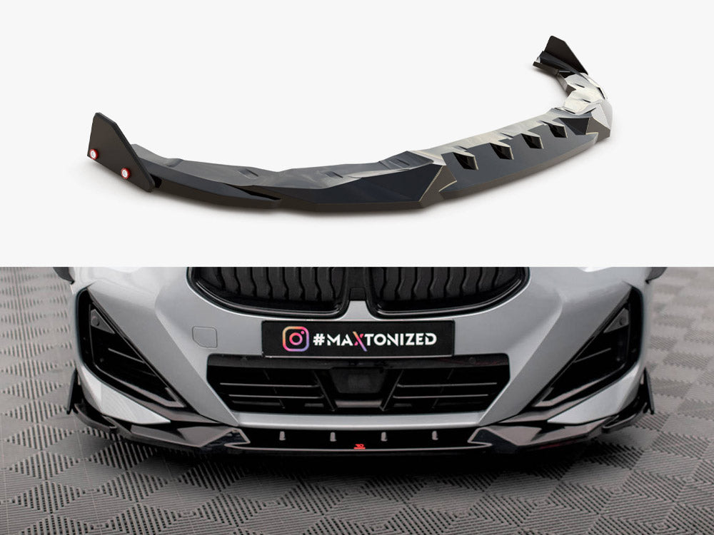 Front Splitter V.2 + Flaps compatible with BMW 2 Coupe M-Pack / M240i G42