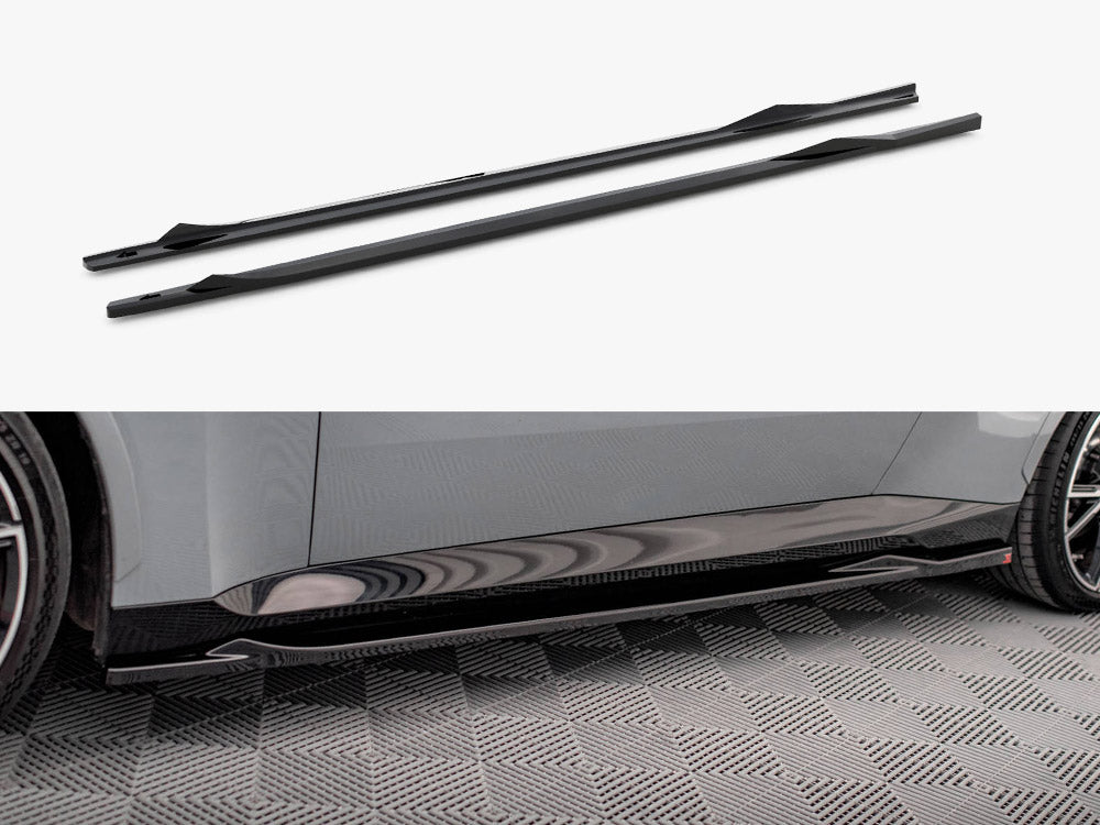 Side Skirts Diffusers V.2 compatible with BMW 2 Coupe M-Pack / M240i G42