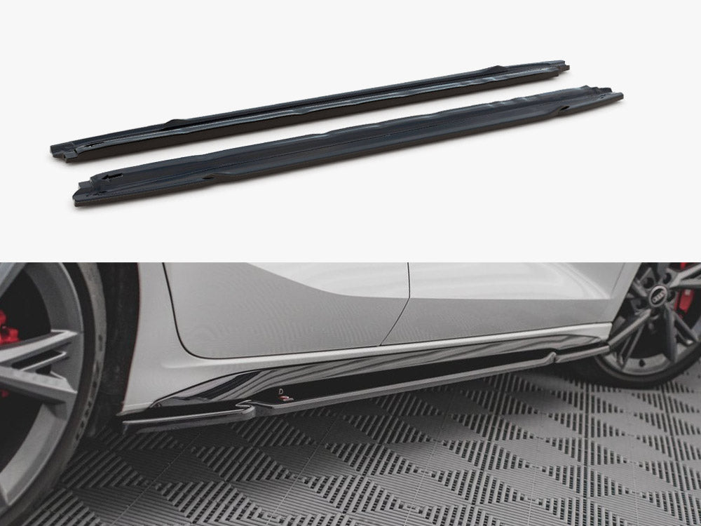 Side Skirts Diffusers V.1 compatible with Audi S3 / A3 S Line 8Y