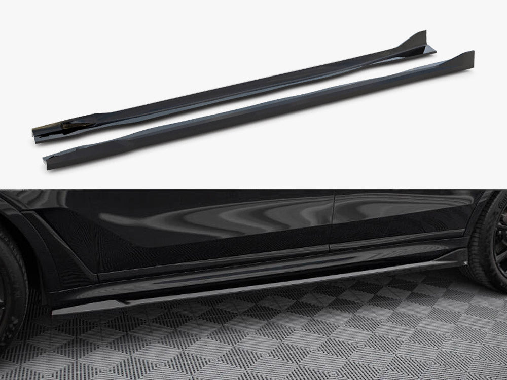 Side Skirts Diffusers compatible with BMW X7 M-Pack G07 Facelift