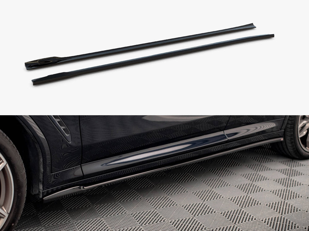 Side Skirt Diffusers V.2 compatible with BMW X3 M40d / M40i / M-Pack G01