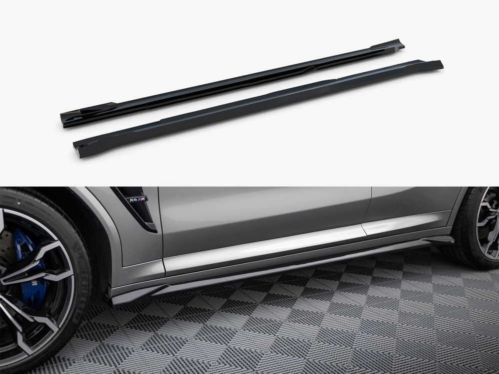 Side Skirts Diffusers compatible with BMW X4 M F98