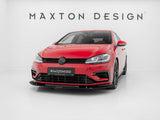 Hybrid Front Racing Splitter compatible with VW Golf 7 R / R-Line Facelift