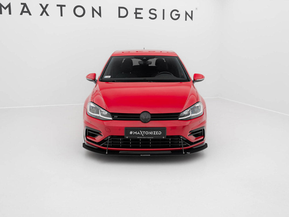 Hybrid Front Racing Splitter compatible with VW Golf 7 R / R-Line Facelift