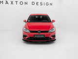 Hybrid Front Racing Splitter compatible with VW Golf 7 R / R-Line Facelift