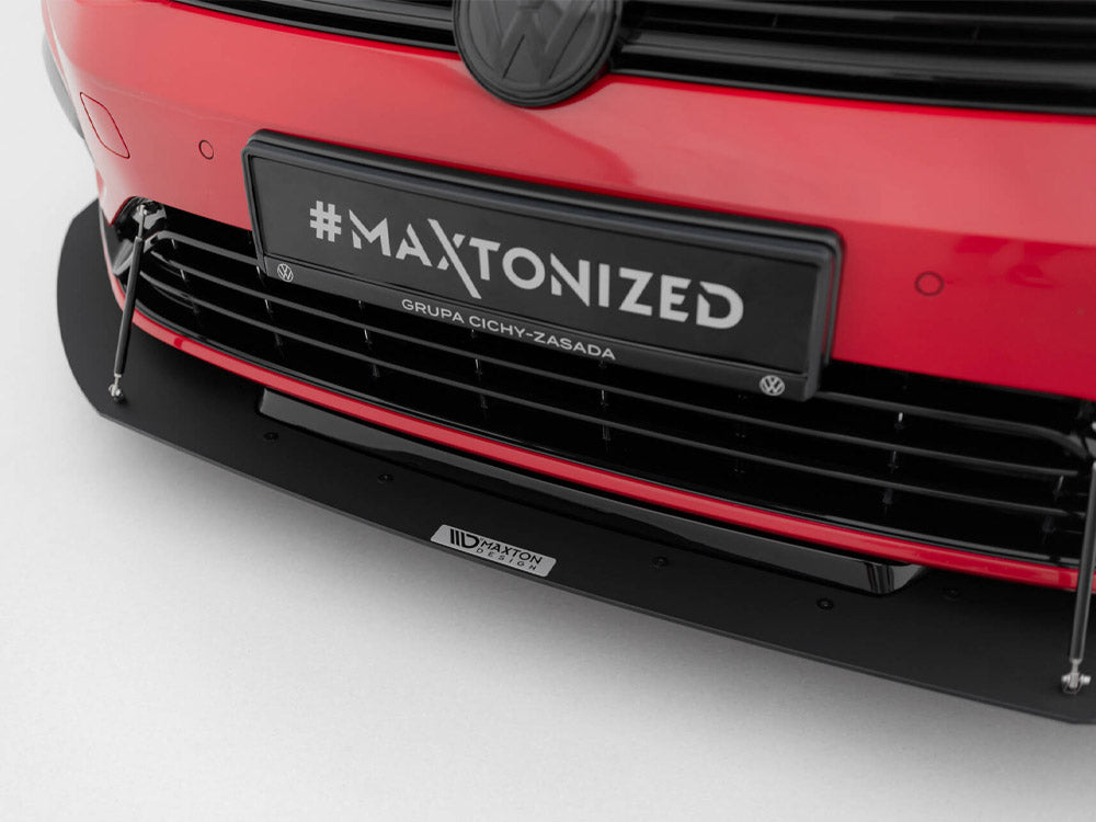 Hybrid Front Racing Splitter compatible with VW Golf 7 R / R-Line Facelift