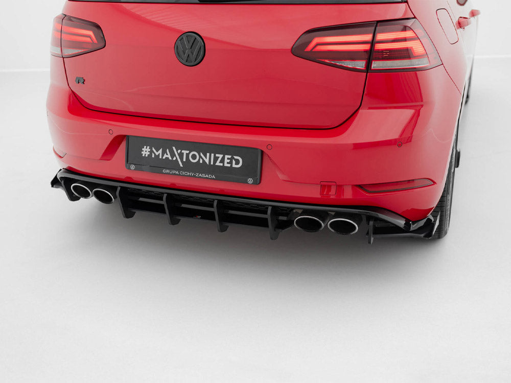 Street PRO Rear Diffuser compatible with Volkswagen Golf R Mk7 Facelift