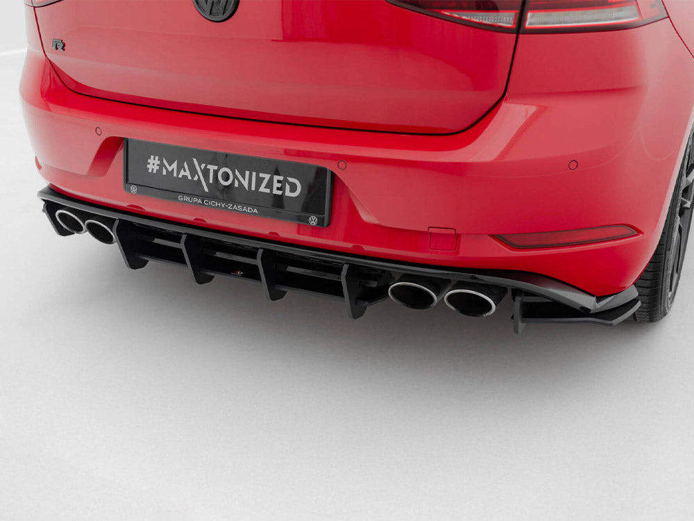 Street PRO Rear Diffuser compatible with Volkswagen Golf R Mk7 Facelift