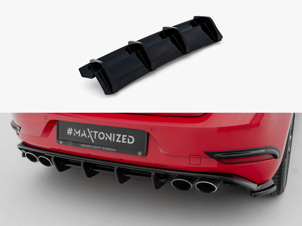 Rear Valance compatible with Volkswagen Golf R Hatchback Mk7 Facelift