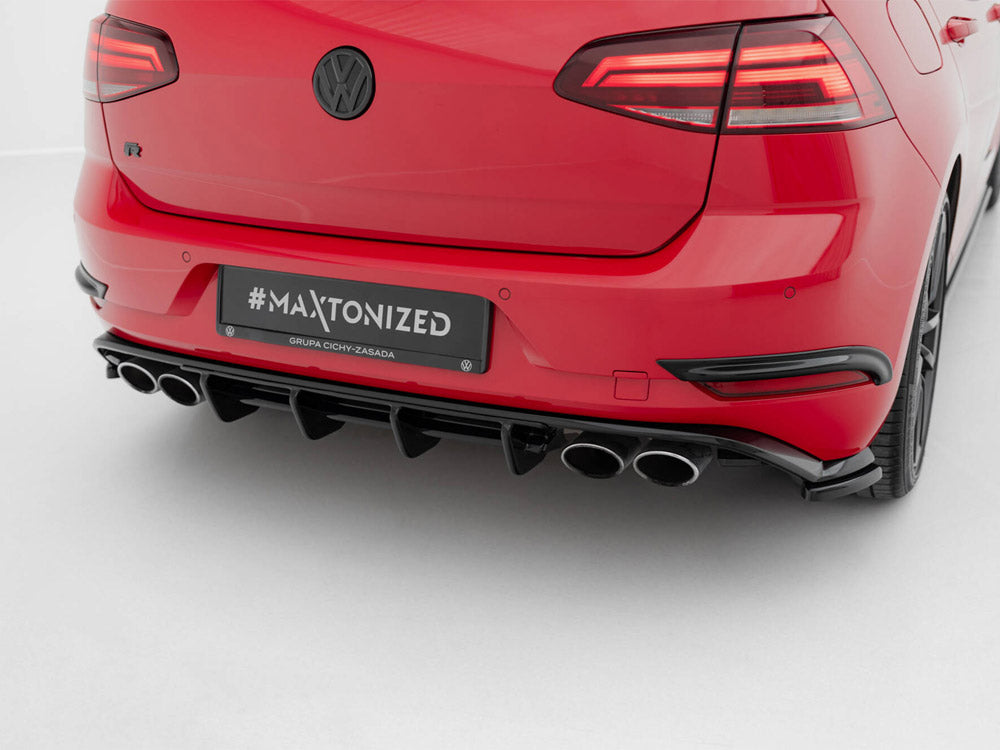 Rear Valance compatible with Volkswagen Golf R Hatchback Mk7 Facelift