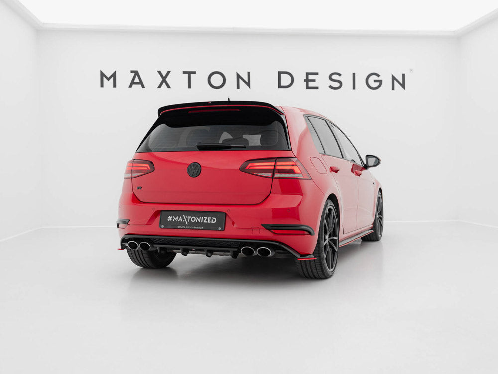Rear Splitter compatible with Volkswagen Golf R / R-Line Hatchback Mk7 Facelift
