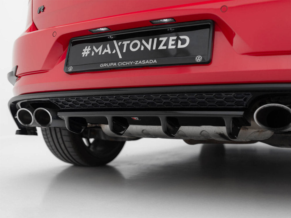 Rear Splitter compatible with Volkswagen Golf R / R-Line Hatchback Mk7 Facelift
