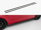 Street PRO Side Skirts Diffusers compatible with Volkswagen Golf R / R-Line Mk7 Facelift