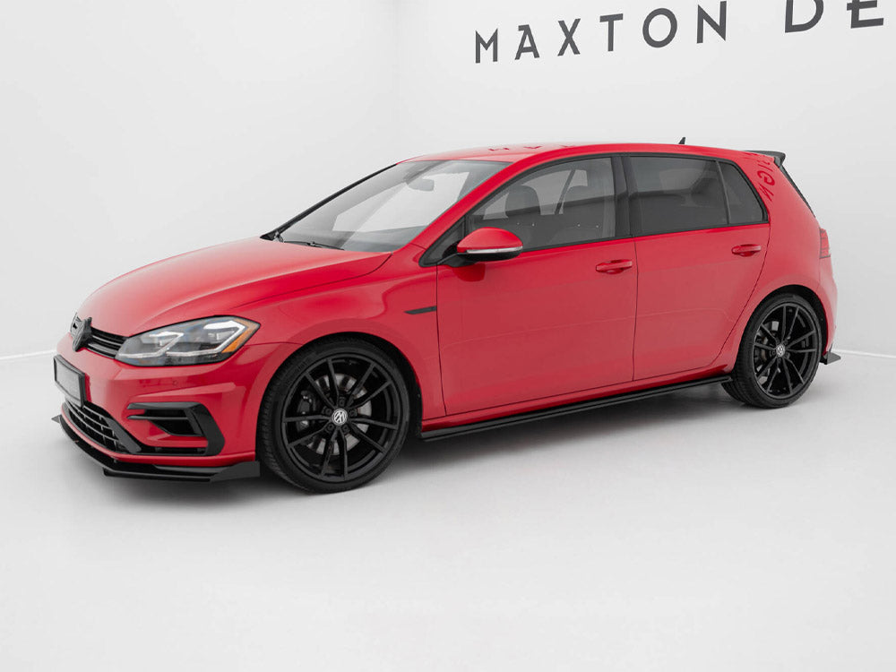 Street PRO Side Skirts Diffusers compatible with Volkswagen Golf R / R-Line Mk7 Facelift