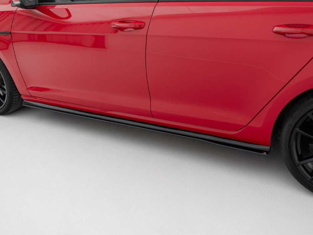 Street PRO Side Skirts Diffusers compatible with Volkswagen Golf R / R-Line Mk7 Facelift