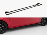 Street PRO Side Skirts Diffusers + Flaps compatible with Volkswagen Golf R / R-Line Mk7 Facelift